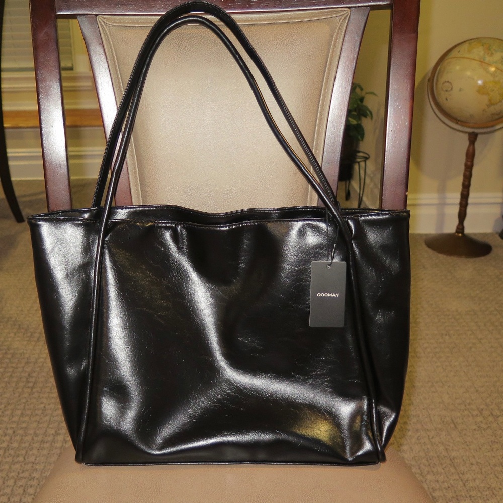 Vegan Leather Work Tote (Brand New)